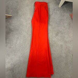 Alice + Olivia The Trouser jean size 30 chili pepper high rise waist